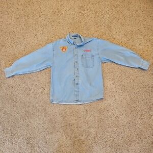 3rd Recon Battalion USMC Jean Shirt Mens S Some Snags and Small Stain See Pics